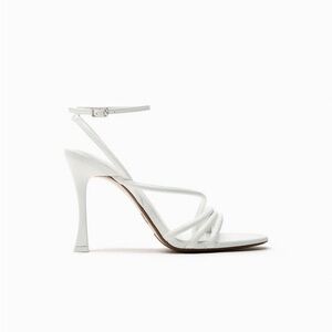 Zara High-heel Strappy Sandals in White